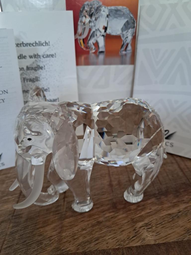 Swarovski Jaarstuk 1993 De Olifant met Doos en Certificaat, Ophalen of Verzenden