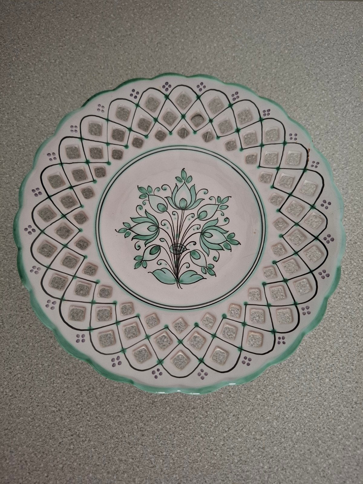 Wandbordje uit Modra, Ophalen of Verzenden