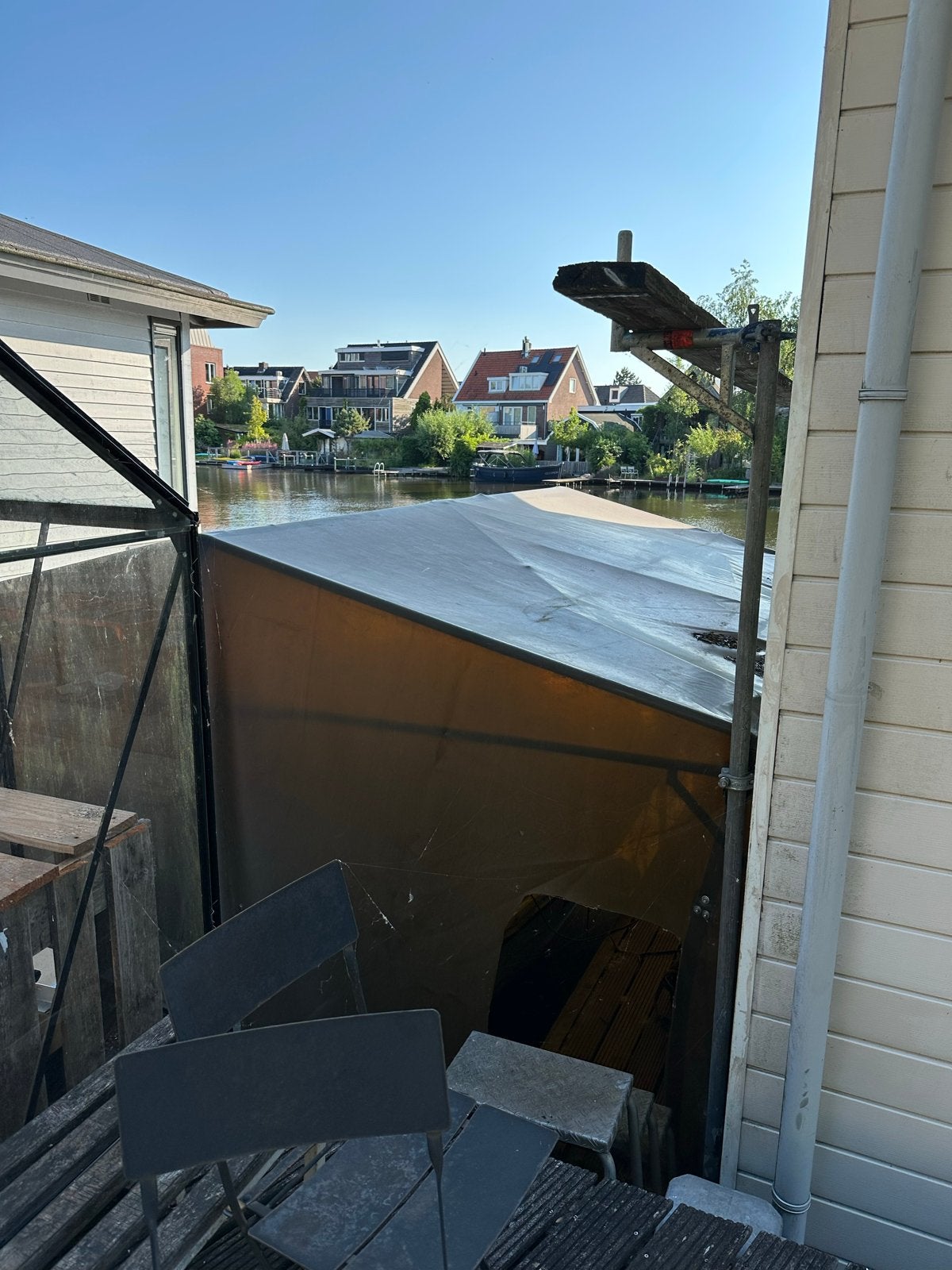 Botenhuis zelf gemaakt - super stevig, Doe-het-zelf en Verbouw, Steigers, Ophalen of Verzenden, Gebruikt