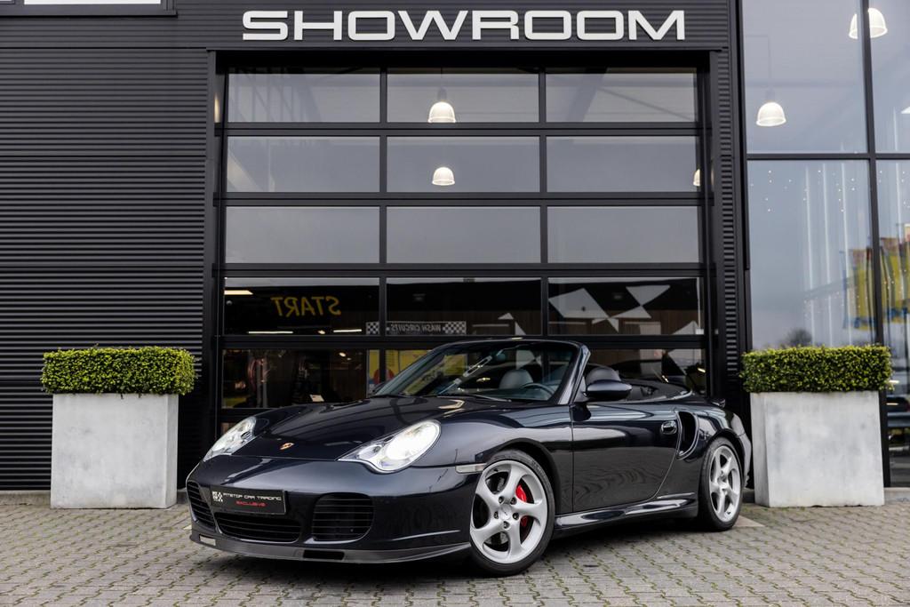 Porsche 911 Cabrio 996 3.6 Turbo, 420 PK NL Auto, Hardtop, T, Automaat, Zwart, 1675 kg, Cabriolet