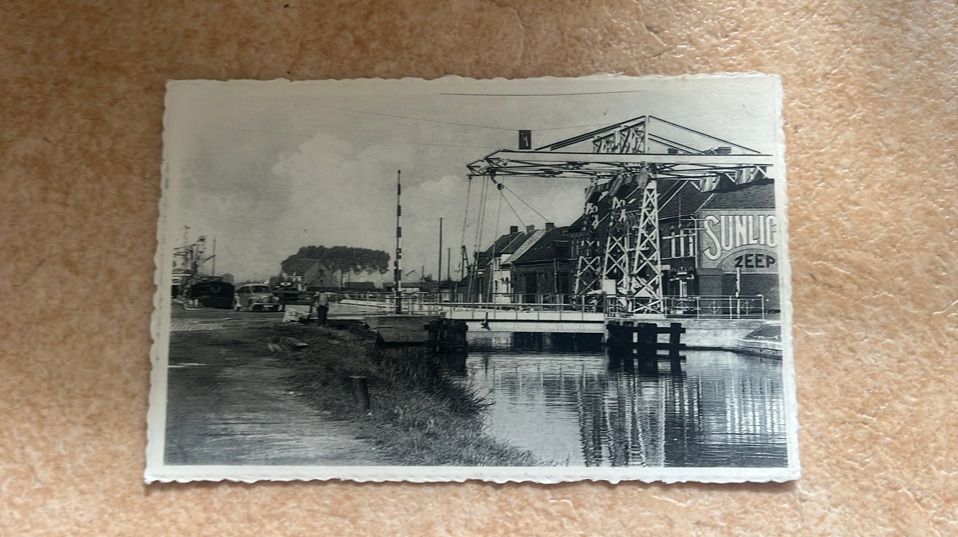 Izegem schipbrug kanaal Sunlight reclame, Ophalen of Verzenden, 1920 tot 1940, Ongelopen, West-Vlaanderen