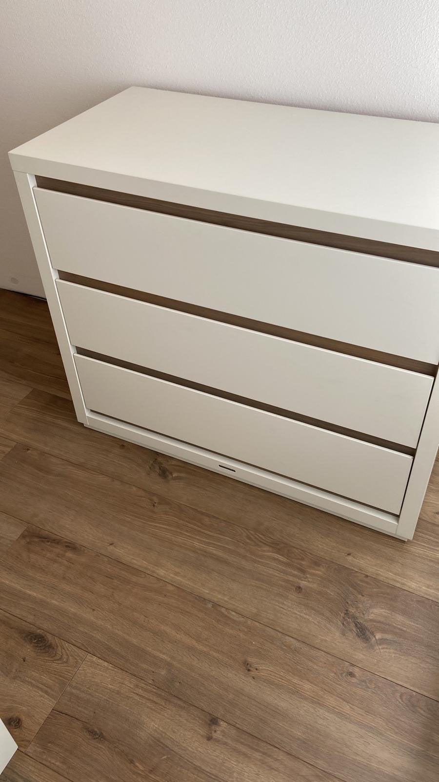 Kidsmill commode wit met 3 lades, Huis en Inrichting, Ophalen, Overige materialen, Gebruikt, 100 tot 150 cm