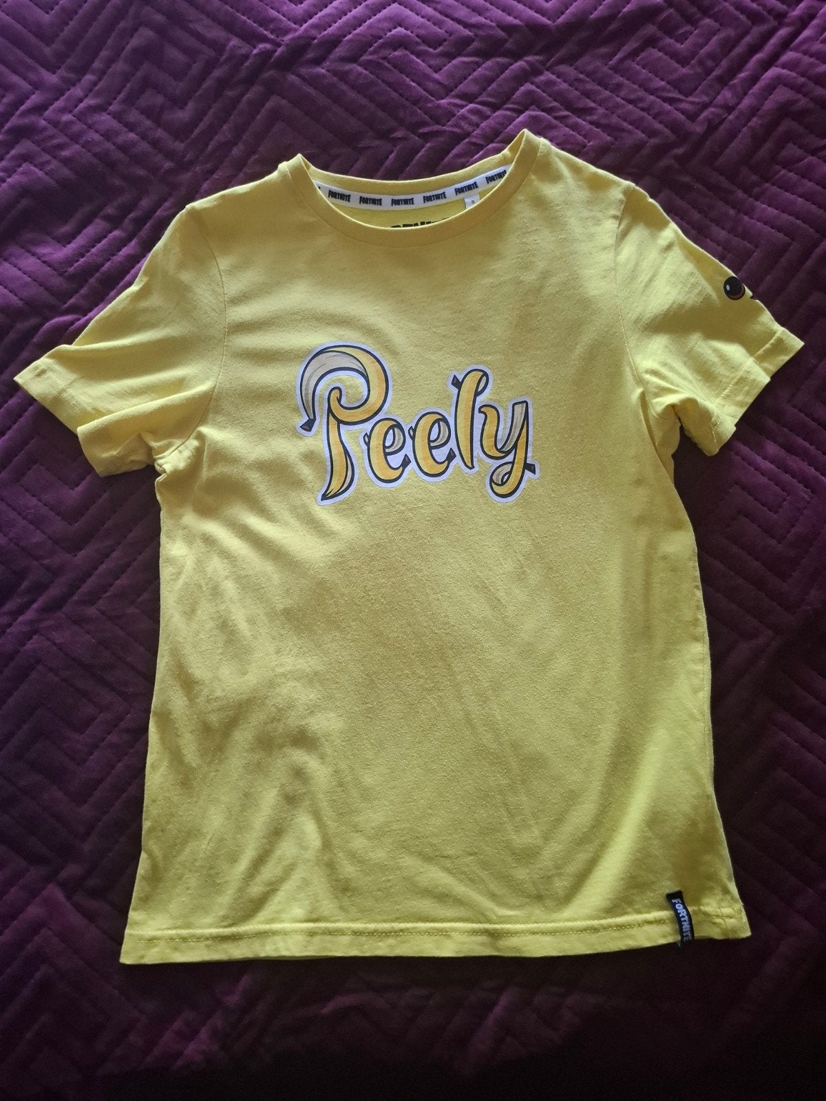 Fortnite shirtje geel maat S (146/152), Jongen of Meisje, Zo goed als nieuw, Shirt of Longsleeve, Fortnite