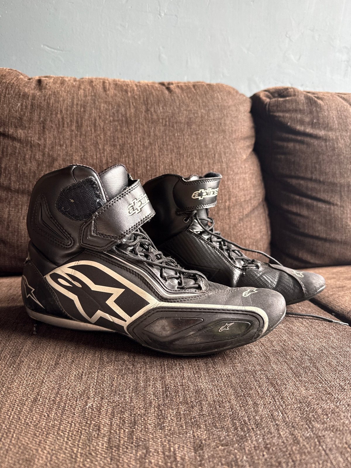 Alpinestars motorlaarzen - Zwart, maat 45, Motoren, Ophalen of Verzenden, Tweedehands, Dames, Laarzen