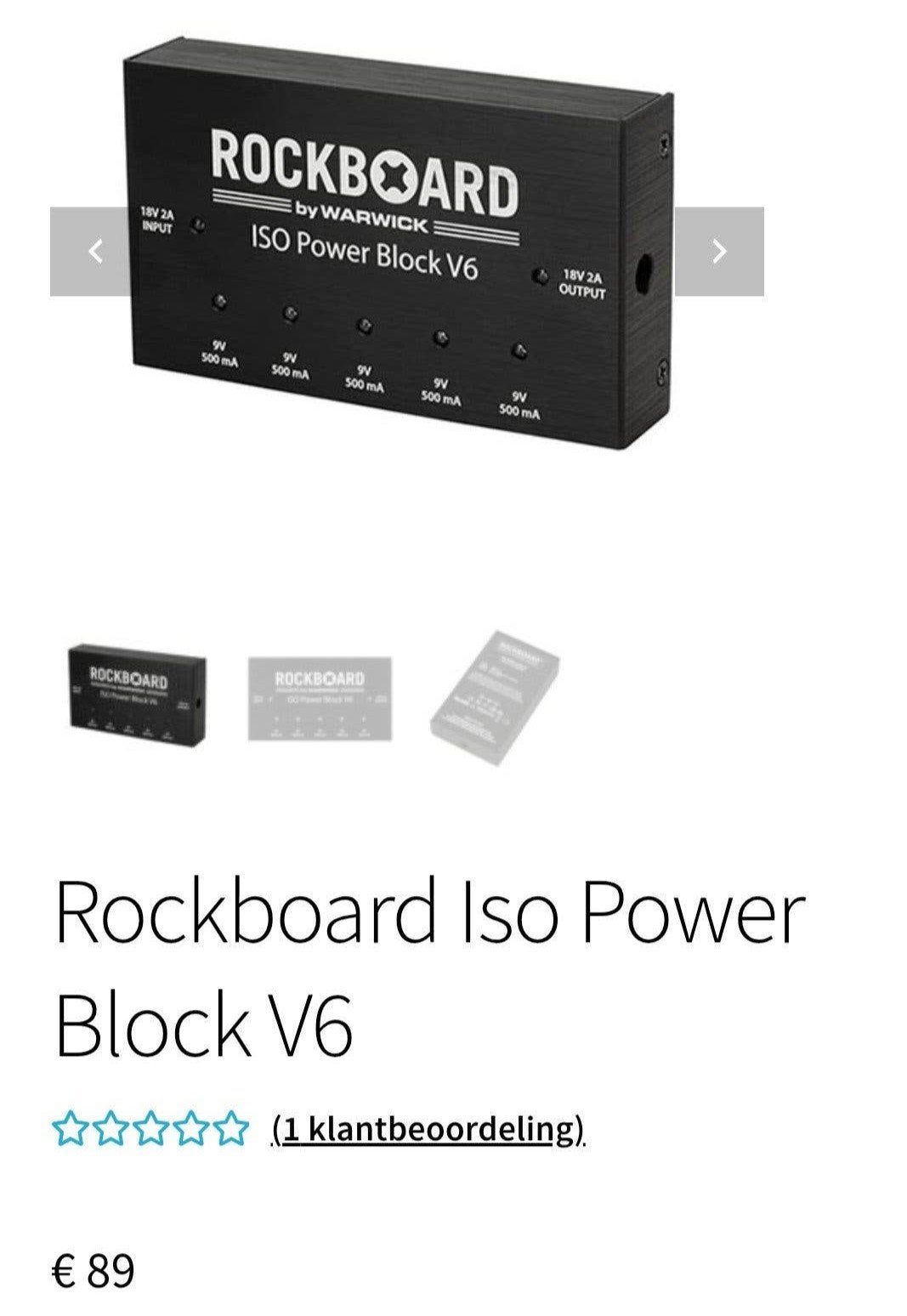 Rockboard ISO Power Block V6 - Geïsoleerde Voeding, Ophalen of Verzenden