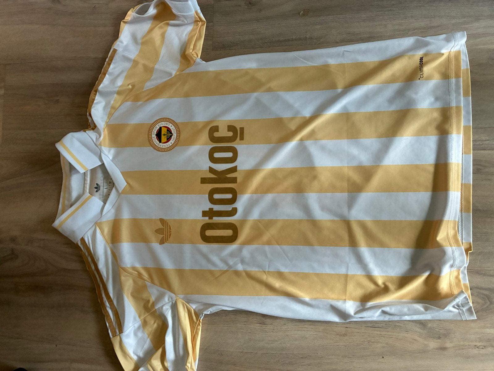 Fenerbahçe retro voetbalshirt - Maat M, Maat 48/50 (M), Geel, Ophalen of Verzenden, Zo goed als nieuw