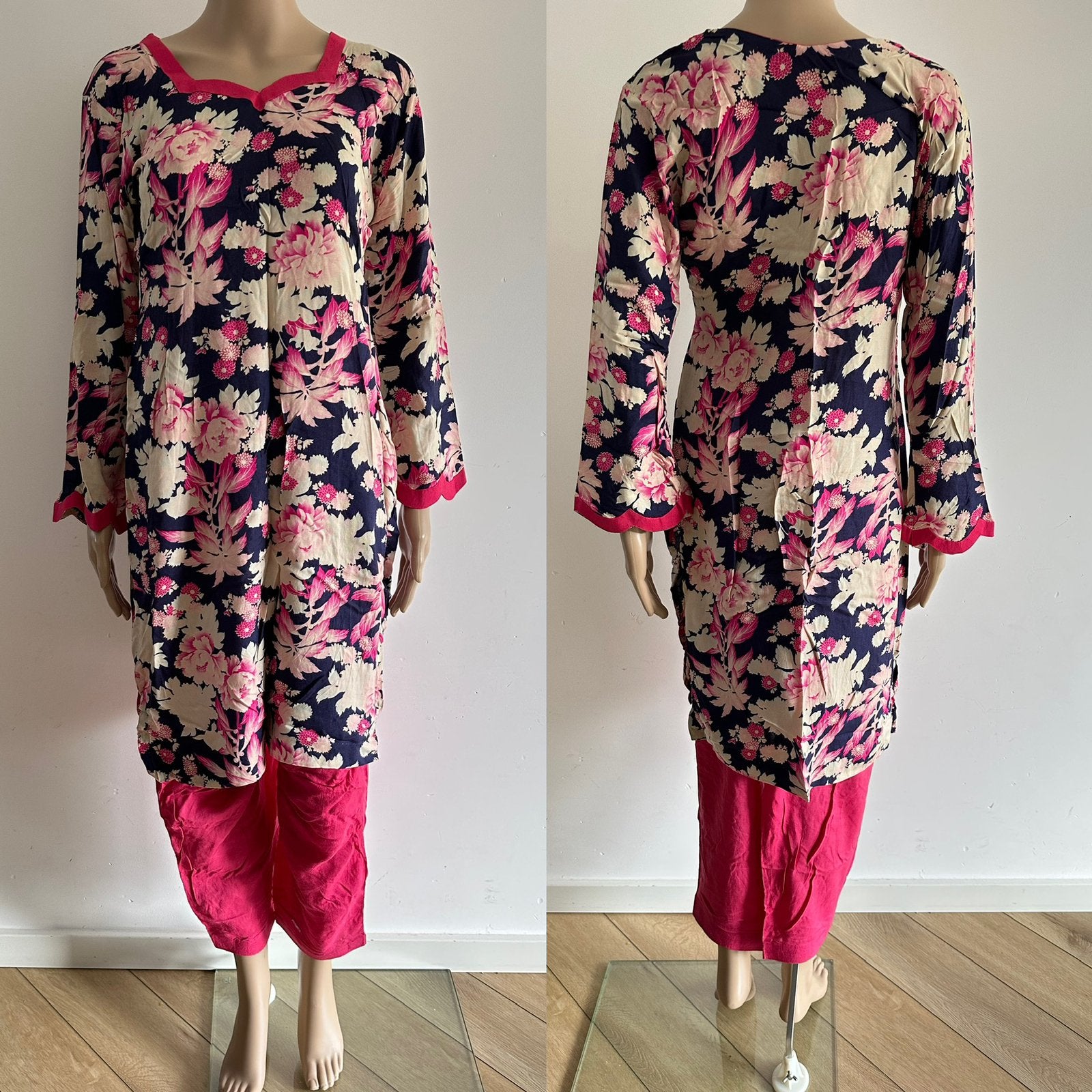 Salwar kameez anarkali churidar saree lengha jurk roze S, Kleding | Dames, Ophalen of Verzenden, Zo goed als nieuw, Roze, Maat 36 (S)