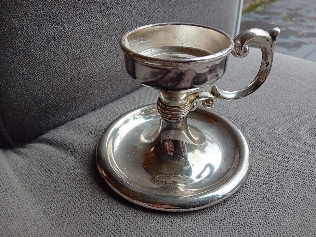 Art-deco Blaker kandelaar F.W. Quist W. Germany, Antiek en Kunst, Ophalen of Verzenden, Zilver