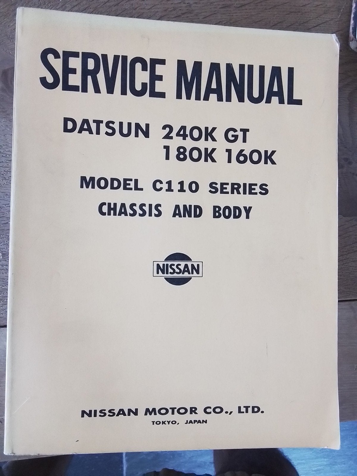 Datsun 240K GT 180K 160K Service Manual 1972, Ophalen of Verzenden