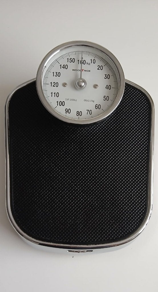 weegschaal Vintage look, Analoog, 100 kg of meer, Ophalen of Verzenden, Zo goed als nieuw