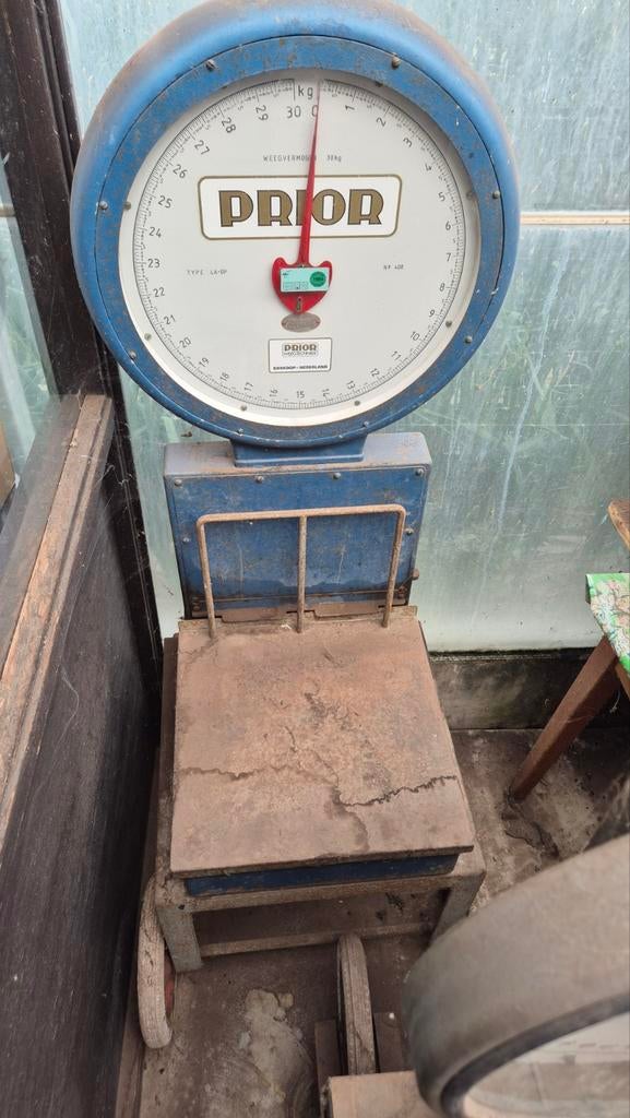 Antieke Prior Weegschaal 30kg - Industriële Decoratie, Ophalen, Gebruikt, Vloerweegschaal, Minder dan 50 kg