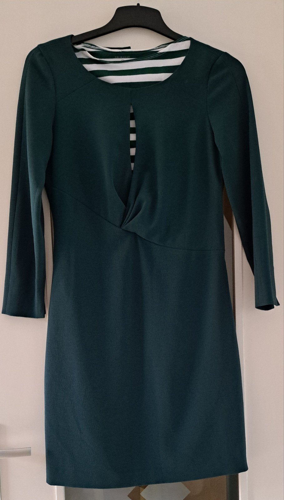 Groene jurk Styles by Steps, Kleding | Dames, Maat 38/40 (M), Ophalen of Verzenden, Zo goed als nieuw, Knielengte
