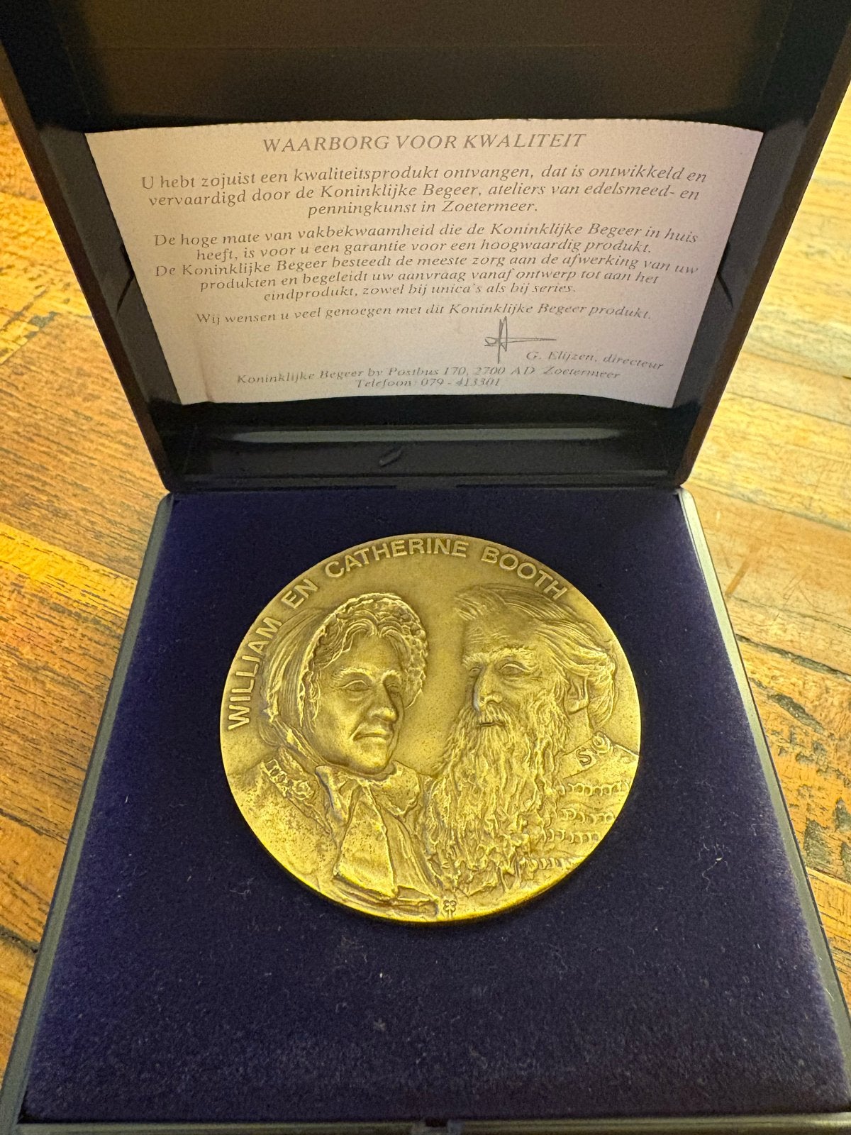 Herdenkingsmedaille Leger des Heils 1887-1987 - Koninklijke, Postzegels en Munten, Ophalen of Verzenden, Overige materialen, Nederland