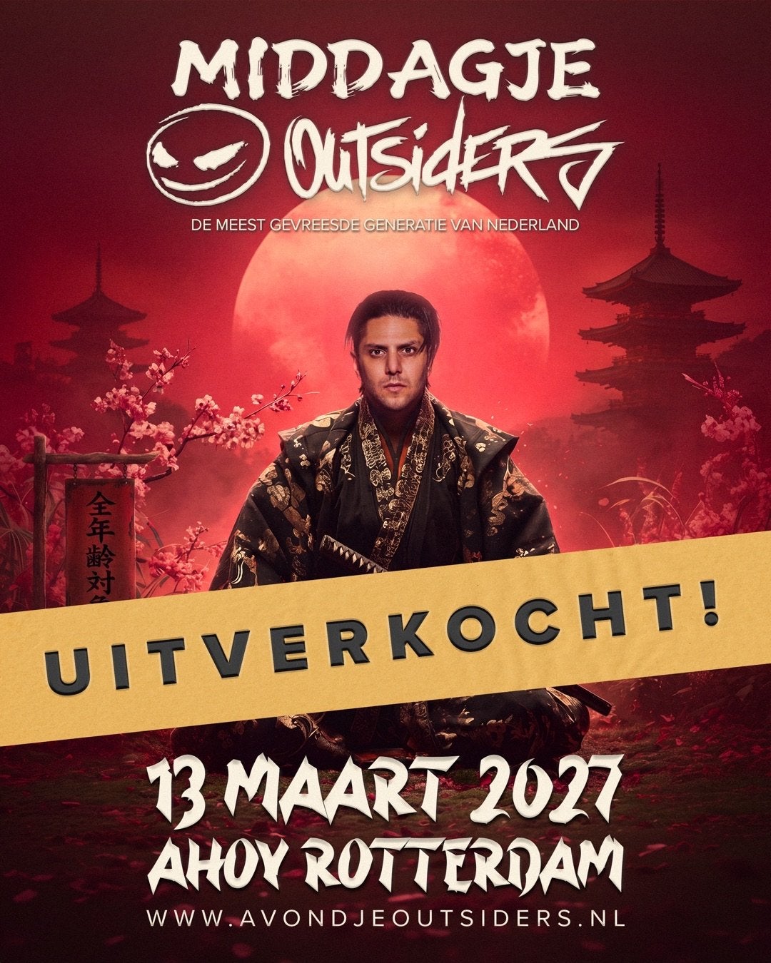 Gezocht: 4-8 kaarten Middagje Outsiders 13 maart 2027, Tickets en Kaartjes, Drie personen of meer, Maart