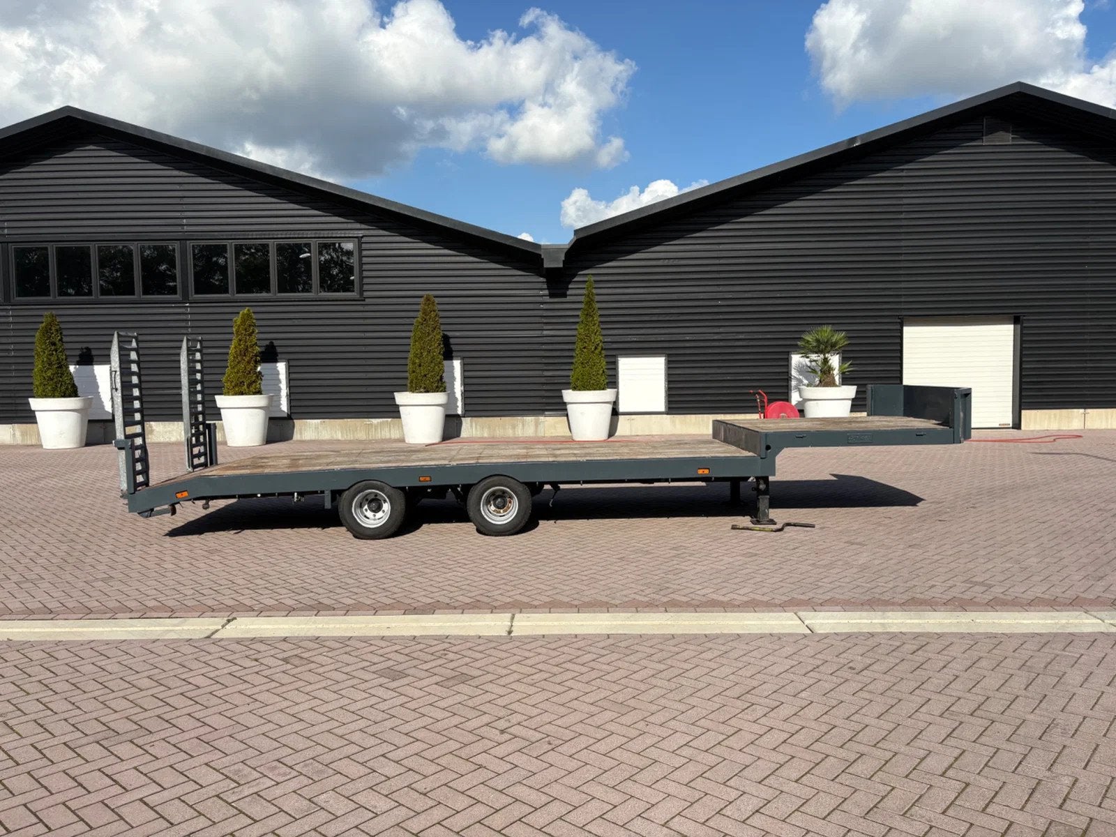 VELDHUIZEN P 31-5D Be oplegger semi dieplader 9 TON, Auto's, Overige brandstoffen, Bedrijf, Zilver of Grijs, Aanhangers en Opleggers