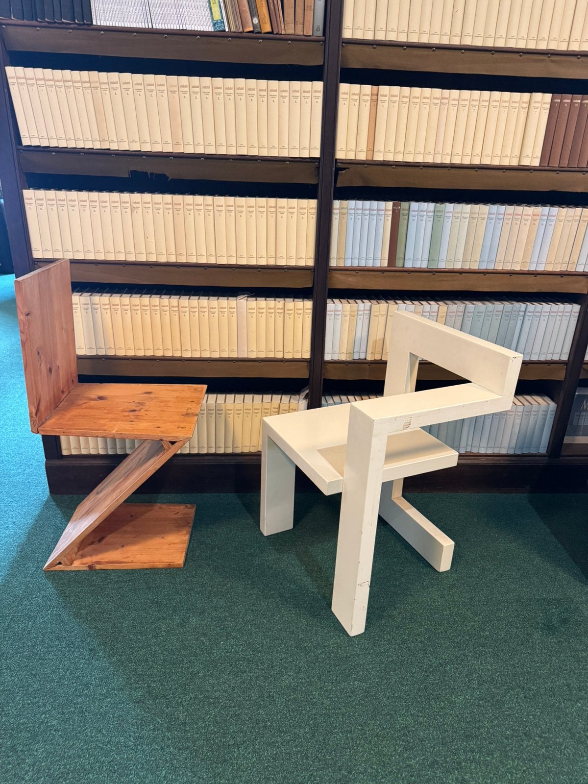 Stoel (3 stuks) tafel (2 stuks) Rietveld / Schröder, Ophalen, Zo goed als nieuw