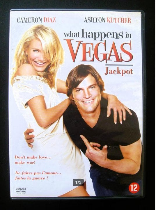 What Happens in Vegas (originele dvd) Ashton Kutcher, Frans, Romantische komedie, Ophalen of Verzenden, Zo goed als nieuw