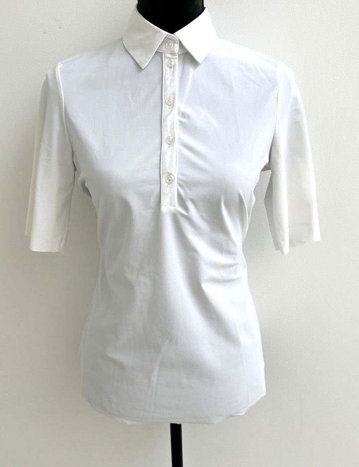 NIEUWSTAAT! JapanTKY Japan TKY Hyn travel polo shirt wit S, Verzenden, Wit, Zo goed als nieuw, Maat 36 (S)