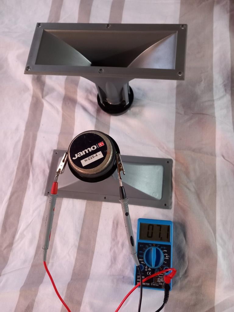 Zeer mooie jamo hoogdrivers  model H- 025-4 8 0hm aangeboden, Ophalen of Verzenden, Zo goed als nieuw, 60 tot 120 watt, Jamo