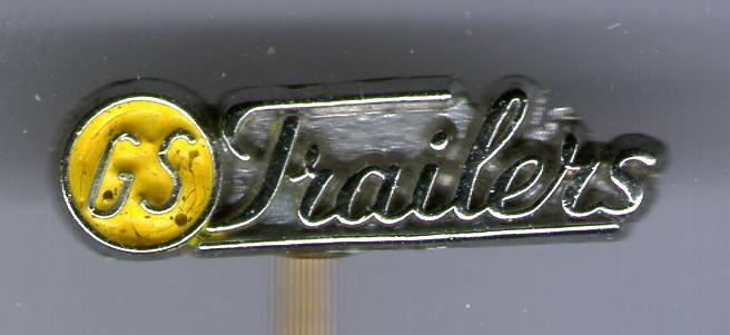 GS Trailers zilverkl vrachtwagen aanhangers speldje( A_196a), Verzamelen, Verzenden, Zo goed als nieuw, Transport, Speldje of Pin