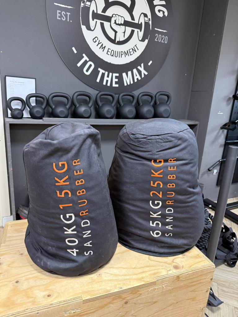Set Sandbags van Gorilla Grip 15/40 en 25/65 kilo,, Sport en Fitness, Verzenden, Zo goed als nieuw, ., Info@fitnesstradingtothemax.nl