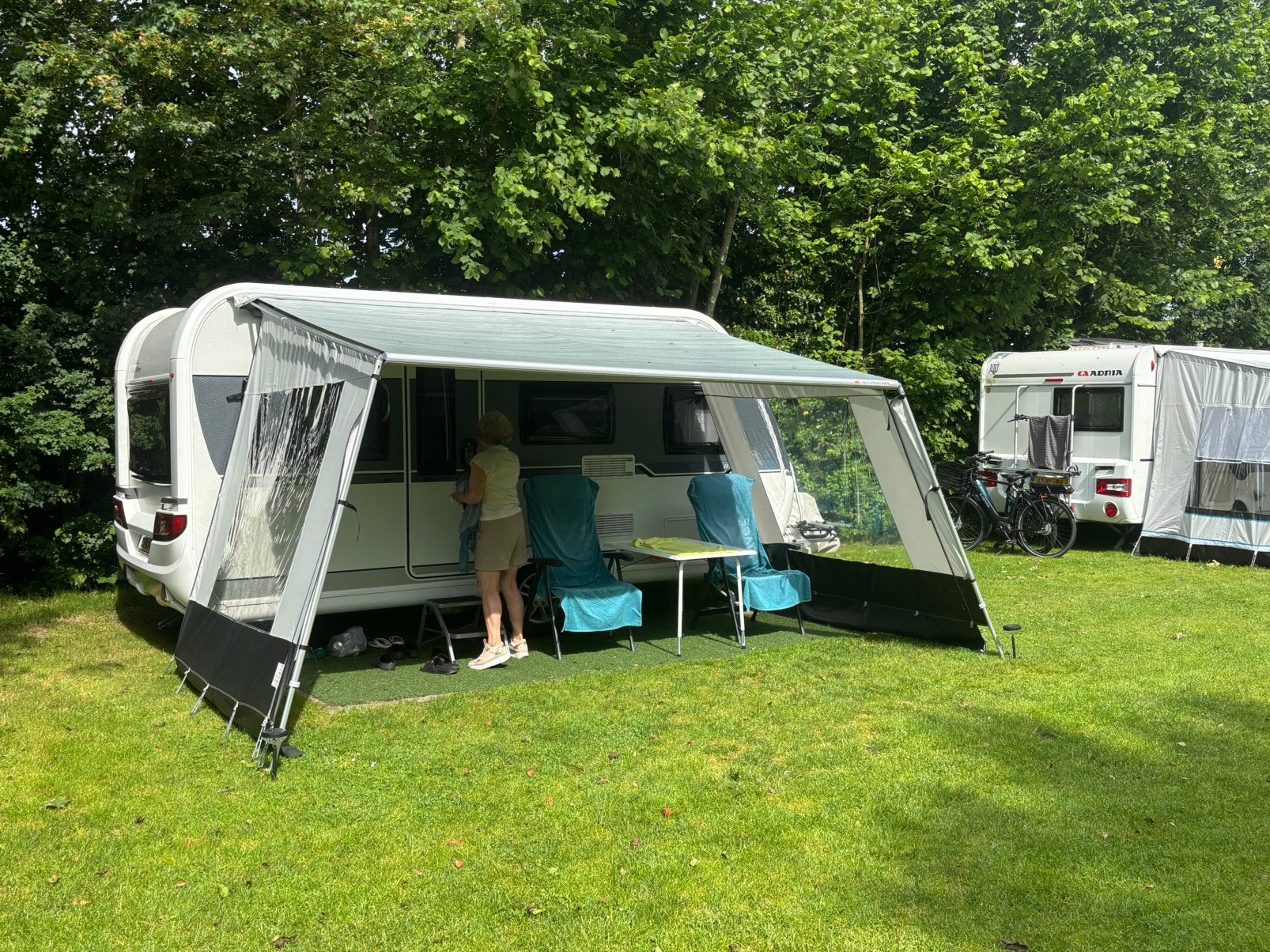 Fiamma CaravanStore XL 3.60 grijs incl Reda zijwanden, enz…., Caravans en Kamperen, Ophalen, Zo goed als nieuw
