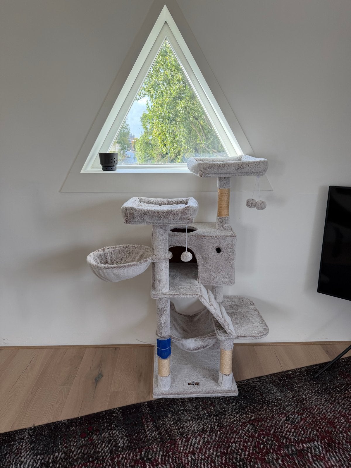 Feandrea Cat Scratching Post with Soft Cover for Large Cats, Ophalen