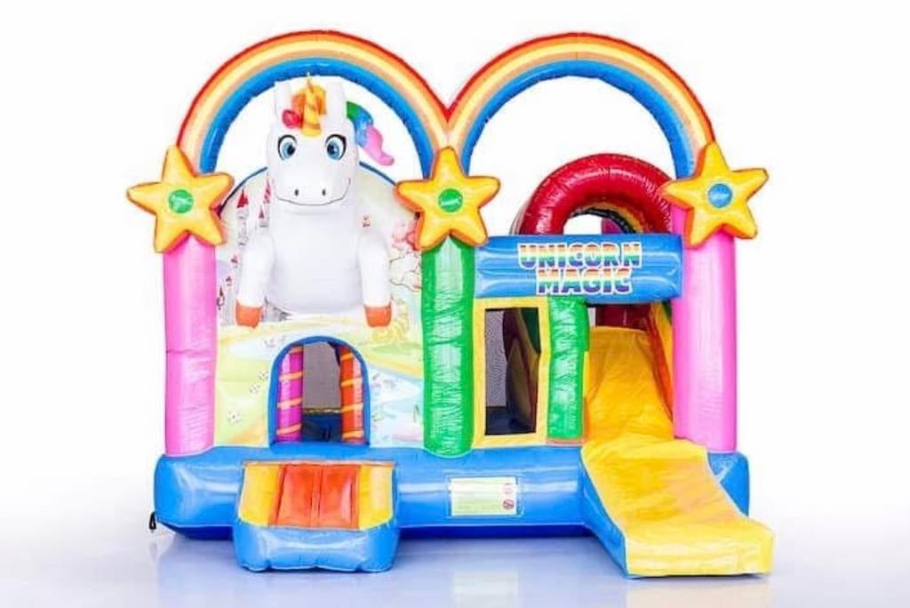 Springkussen “Unicorn” te huur, Ophalen of Verzenden, Zo goed als nieuw, Overige