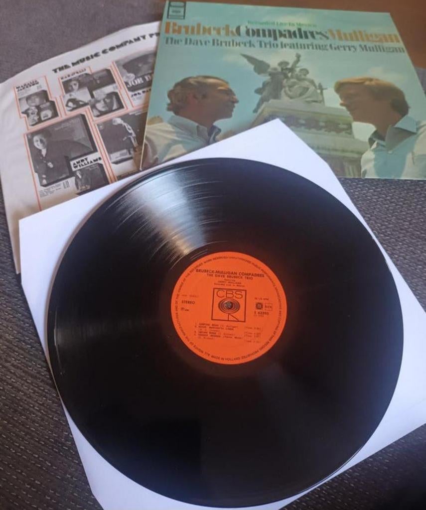 Dave Brubeck Trio with Gerry Mulligan - Compadres 1968 VG+, Cd's en Dvd's, Vinyl | Jazz en Blues, 1960 tot 1980, Gebruikt, Overige formaten