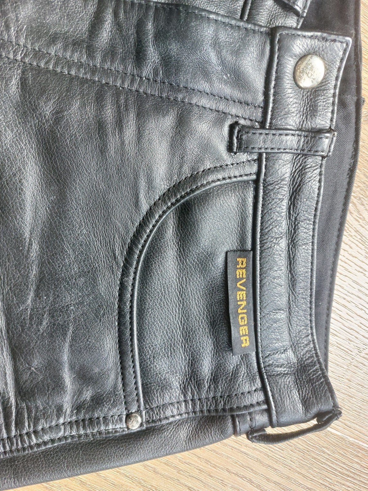 Leren broek Revenger, Revenger, Maat 48/50 (M), Zwart, Ophalen of Verzenden