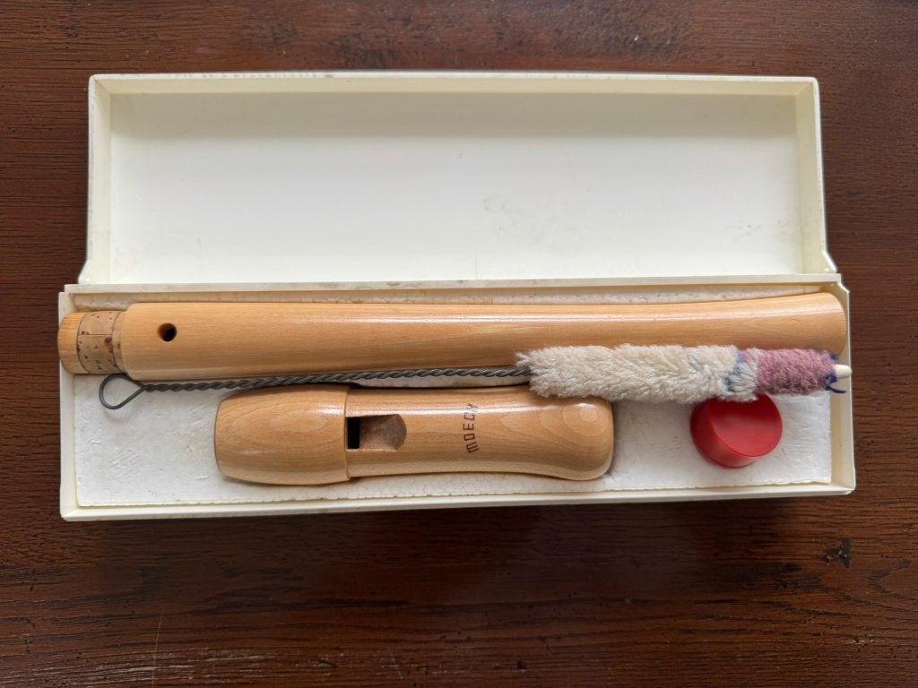 Moeck Flauto dolce schulflote 120 deutsch sopraanblokfluit, Ophalen of Verzenden, Zo goed als nieuw, Sopraan of Sopranino, Met koffer, hoes of etui