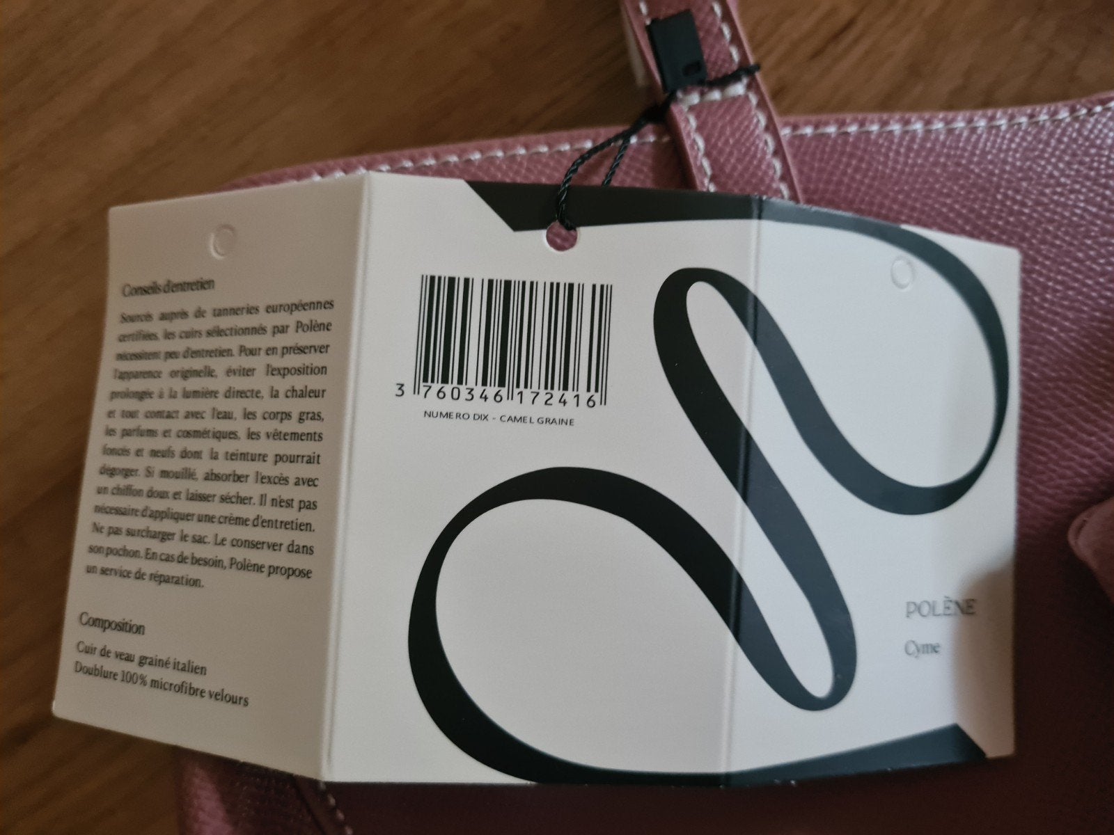 Polène Cyme Oud Roze Tas - Nieuw, Sieraden, Tassen en Uiterlijk, Ophalen, Nieuw, Roze, Handtas