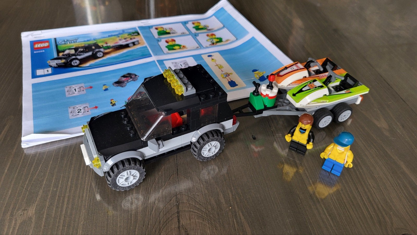 LEGO City 60058 SUV met waterscooters en trailer, Lego, Ophalen of Verzenden, City, Gebruikt