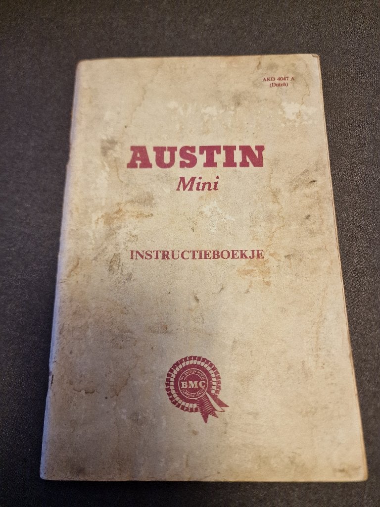 Austin Mini Instructieboekje - Origineel NL, Ophalen