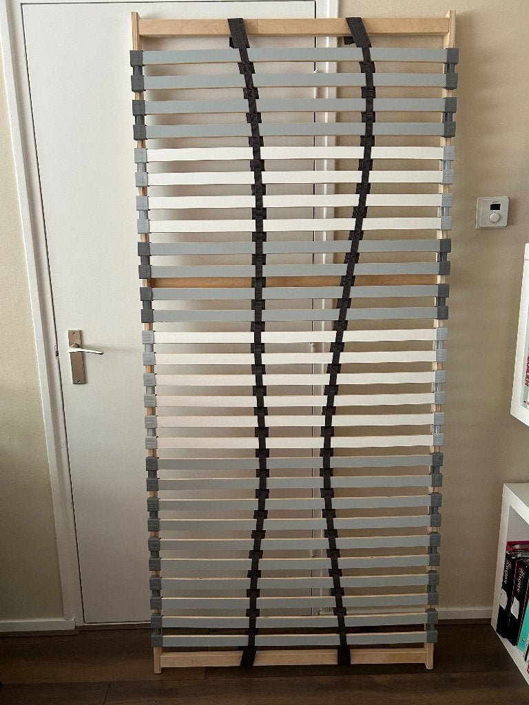 Lattenbodem, Ophalen, Houten lattenbodem, 90 cm, Eenpersoons