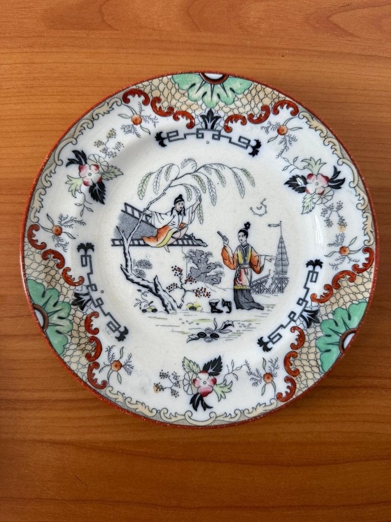 Set van 7 antieke Timor Petrus Regout borden, Ophalen of Verzenden