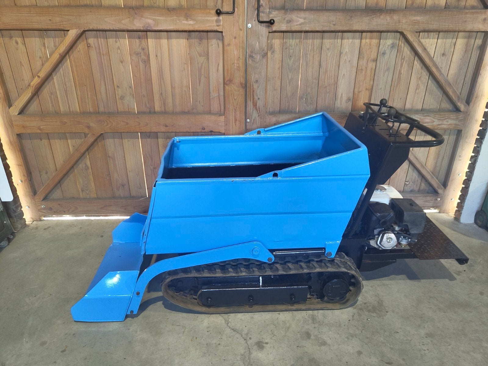 Rupsdumper messersi met laadschop 350L Kruiwagen dumper, Ophalen, Gebruikt