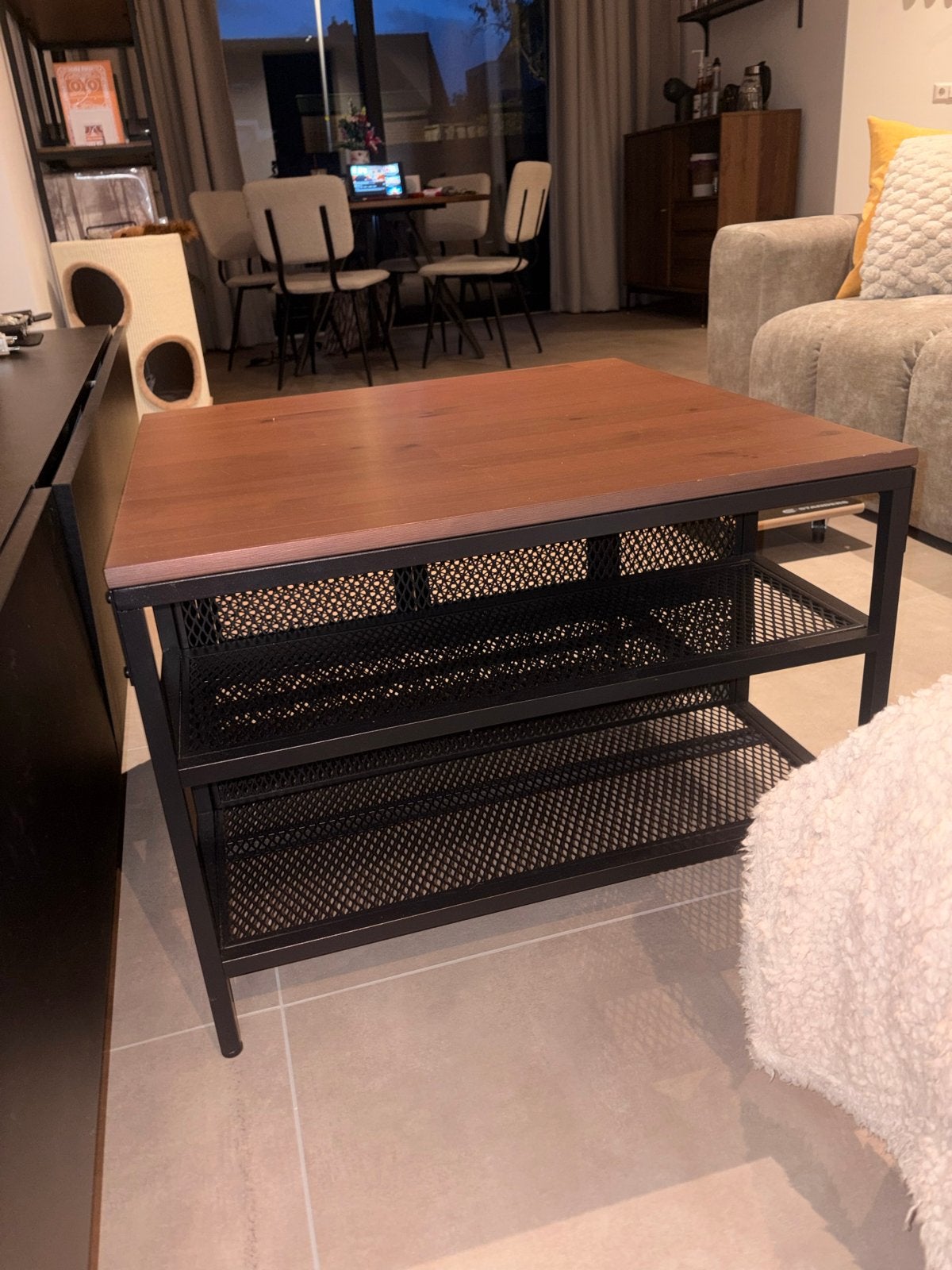 Fjällbo IKEA Salontafel met opbergruimte, Ophalen, Vierkant, 50 tot 100 cm, Zo goed als nieuw