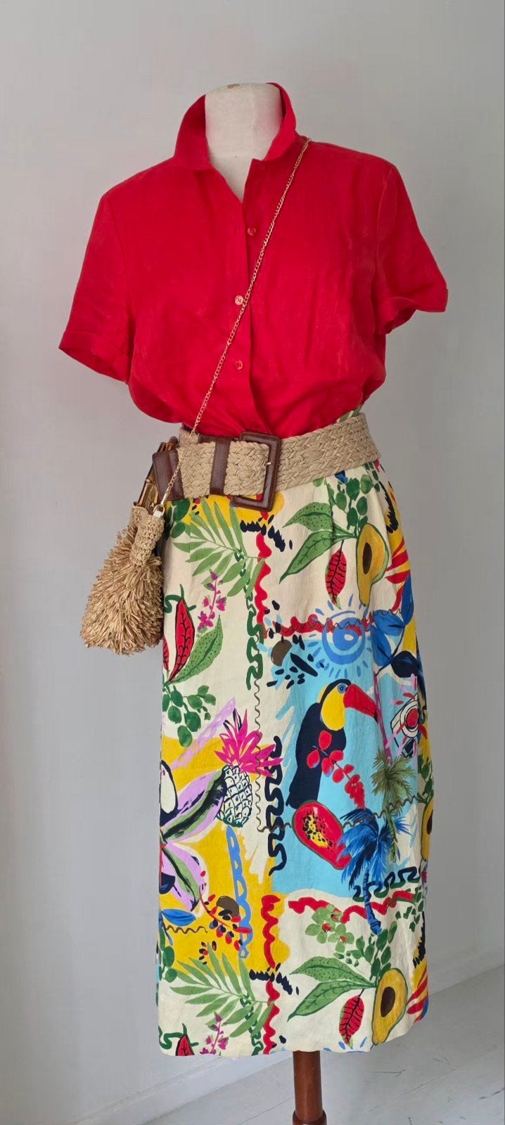 Zara kleurige midi/maxi rok 42/44, Zara, Maat 42/44 (L), Ophalen of Verzenden, Zo goed als nieuw