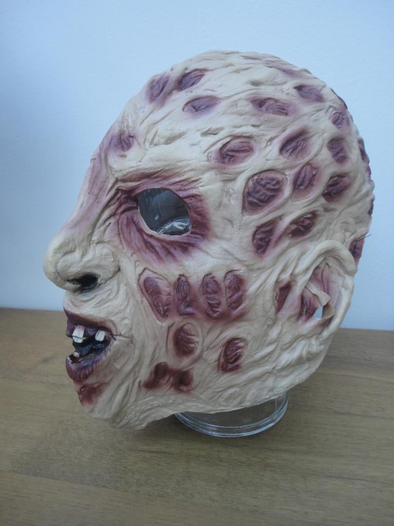 Latex carnavals of Halloween masker van Freddy Krueger, Ophalen of Verzenden, Gebruikt, Overige typen
