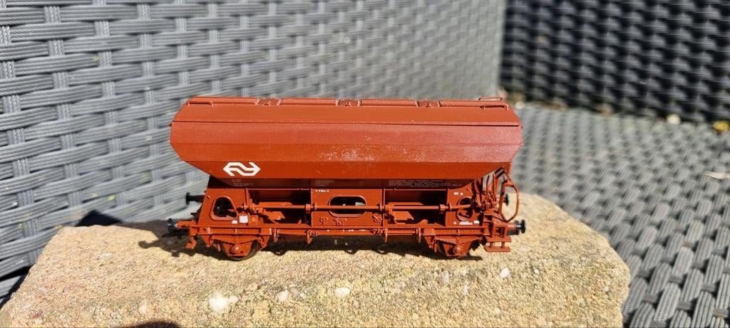 Roco goederenwagon zelflosser, Gelijkstroom, Wagon, Ophalen of Verzenden, Zo goed als nieuw