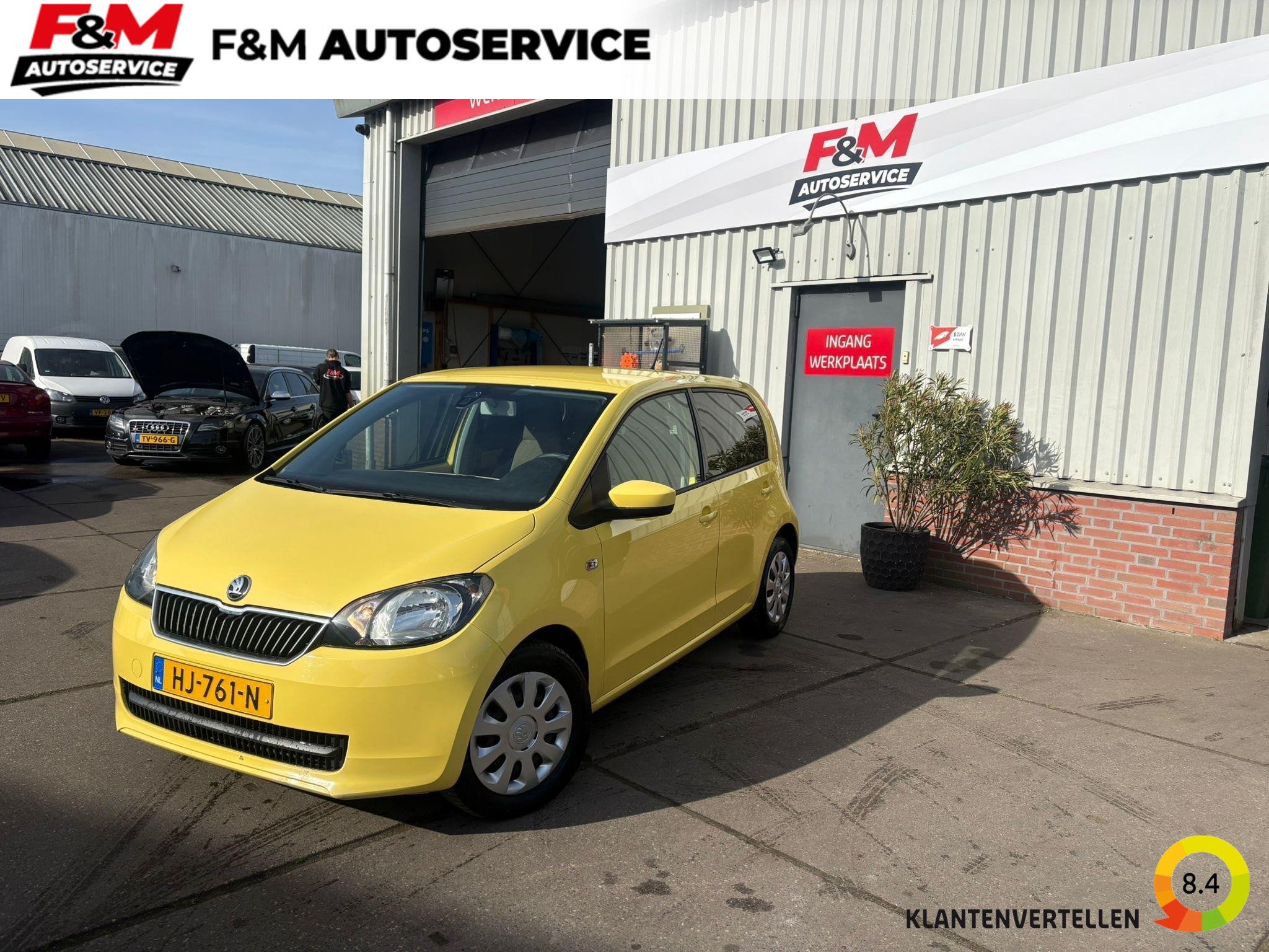 Skoda Citigo 1.0 Greentech Ambition Airco, cruise, stoelverw, Auto's, Voorwielaandrijving, Stof, Gebruikt, Euro 6