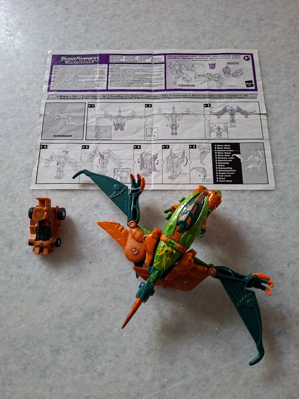 Transformers Terrorsaur Beast Wars actiefiguur, Ophalen of Verzenden, Gebruikt, Decepticons