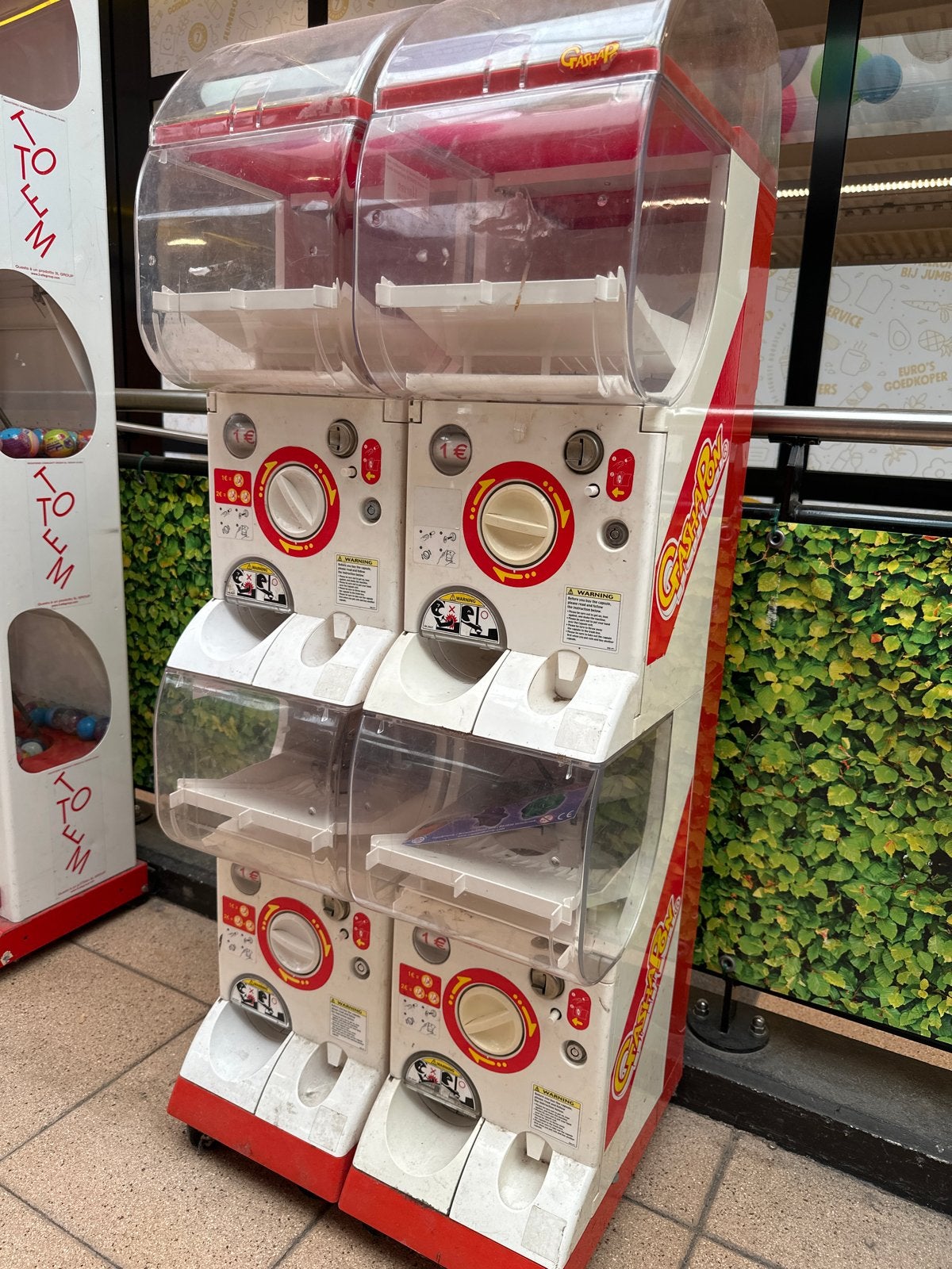Gashapon automaat - Dubbele capsule automaat, Ophalen, Gebruikt