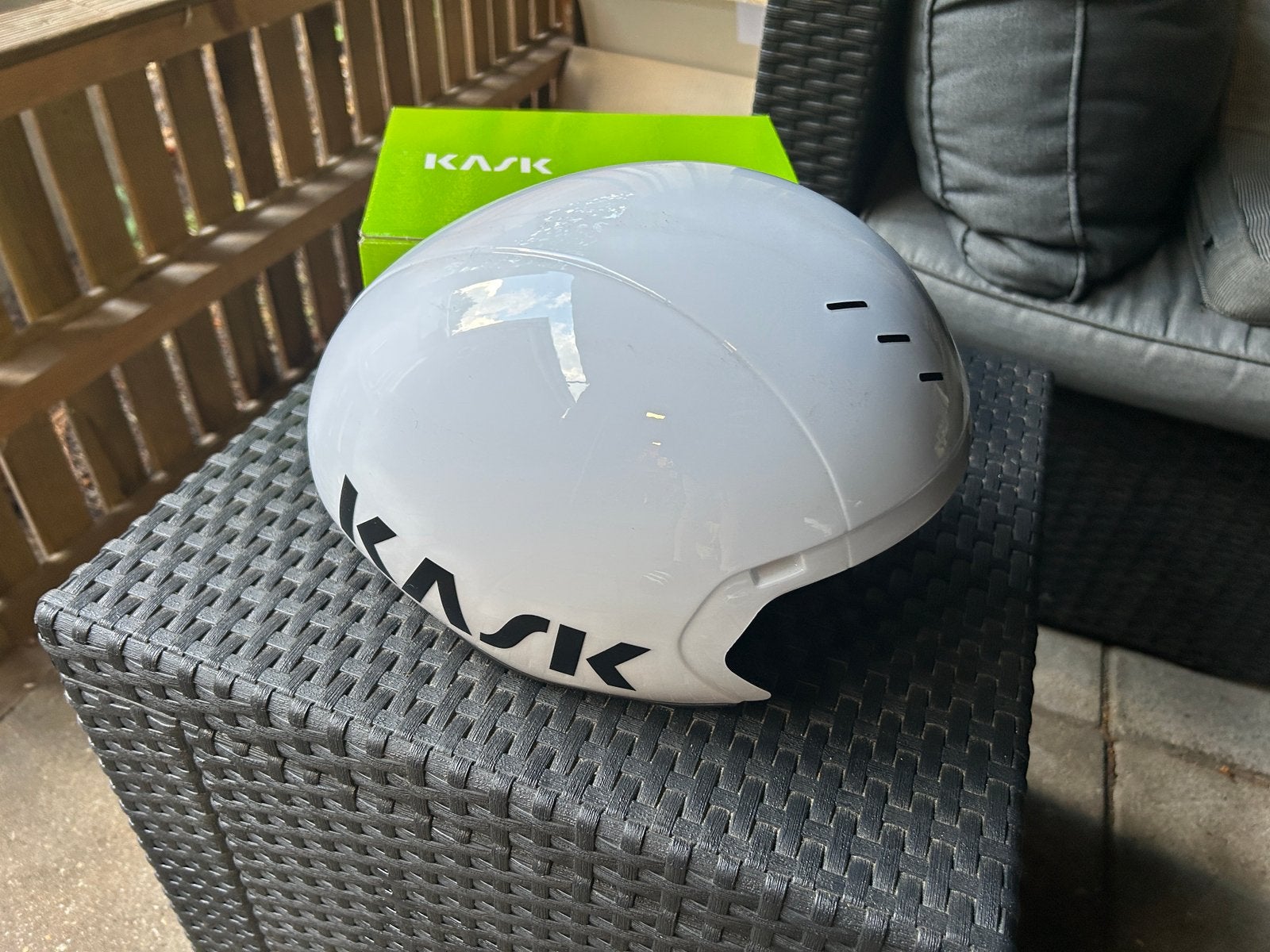 Kask bambino pro tt helm, Ophalen, Zo goed als nieuw, Helm