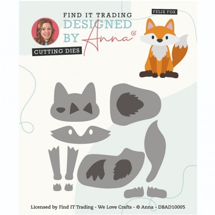 Designed by Anna Mix Match Cutting die Felix fox DBAD10005, Overige merken, ., Nieuw, Ophalen of Verzenden