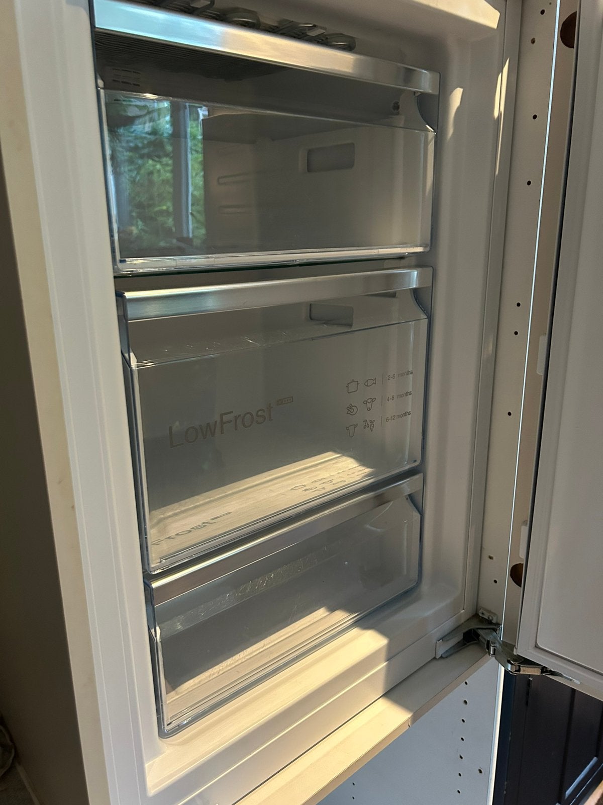 Vriezer Bosch, Ophalen, Minder dan 85 cm, Zo goed als nieuw, Inbouw