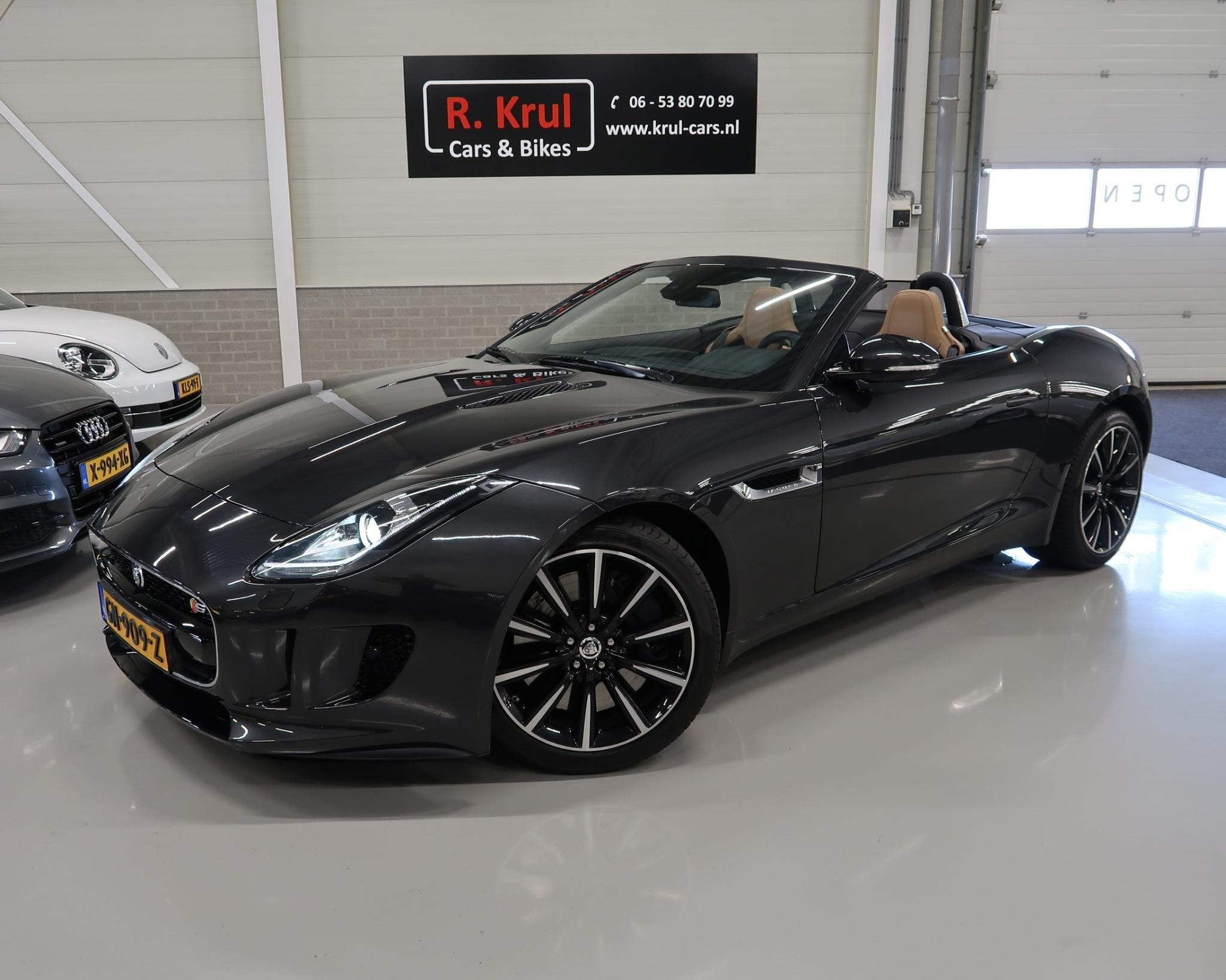 Jaguar F-TYPE 3.0 V6 S Convertible 380PK NL-auto NAP Boekjes, Auto's, Achterwielaandrijving, 2995 cc, Cabriolet, 93 €/maand