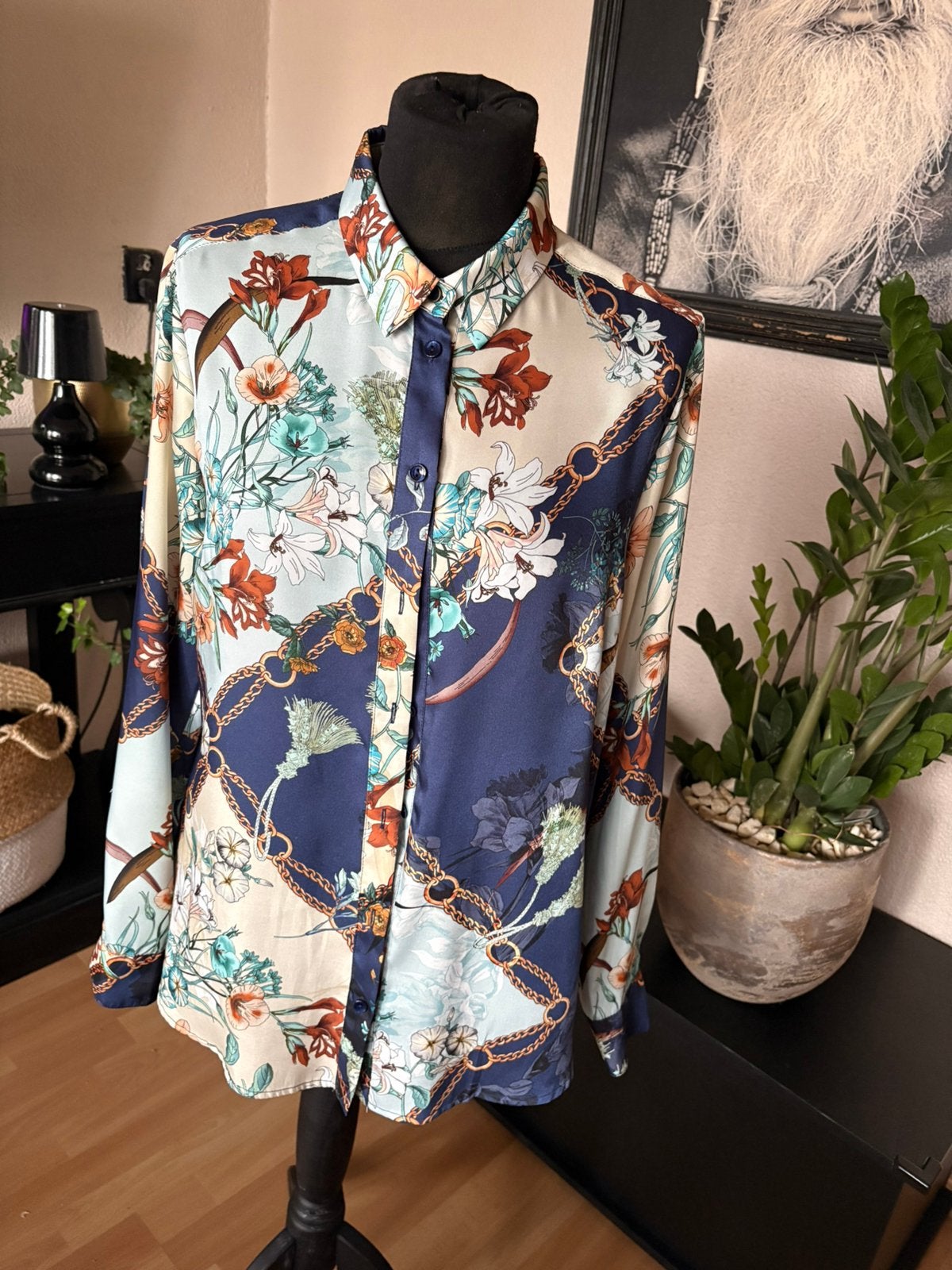 Summum super mooie blouse mt 38 ZGAN, Ophalen of Verzenden, Zo goed als nieuw, Maat 38/40 (M), Meerkleurig