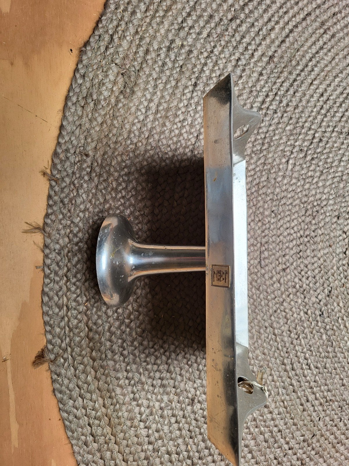 Riviera Maison dienblad/serveerblad, Huis en Inrichting, Woonaccessoires | Overige, Gebruikt, Metaal, Zilver, Landelijk, Ophalen of Verzenden